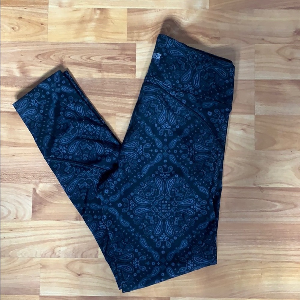 Pink Leggings - Paisley Pattern